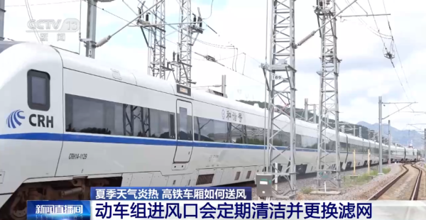鼎配配资 夏天高铁车厢如何保持空气清新、温度适宜? 一探究竟